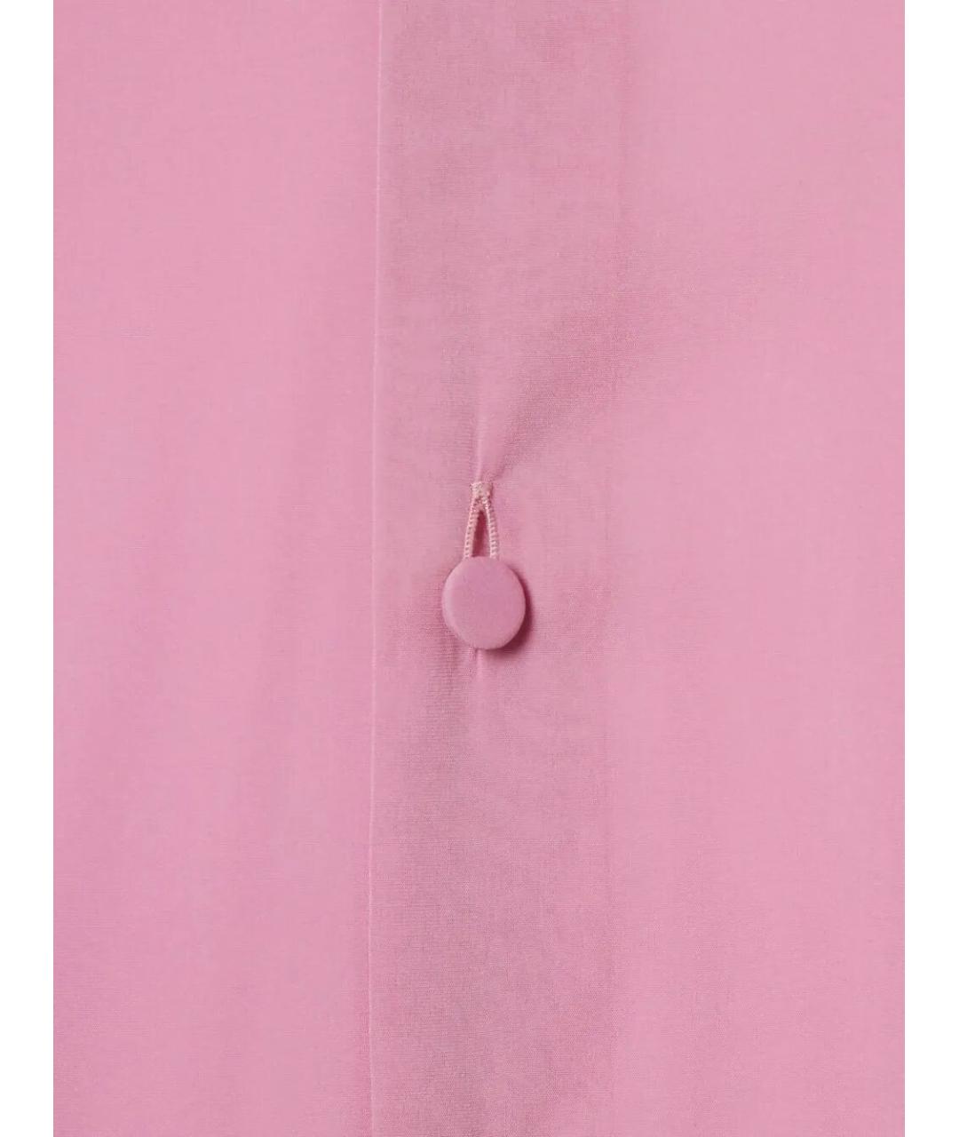 GUCCI Розовая шелковая кэжуал рубашка, фото 3