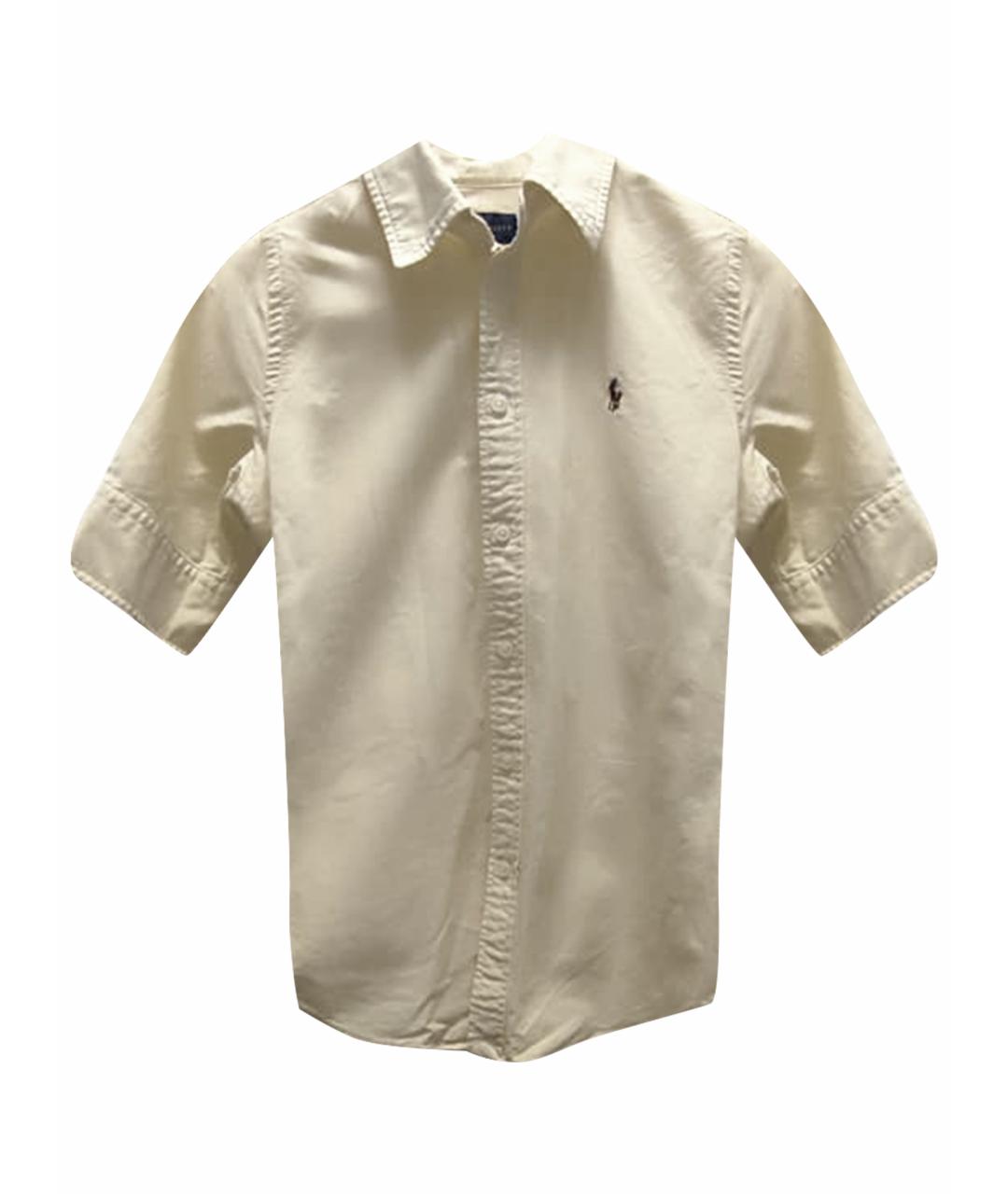 RALPH LAUREN Желтое хлопковое поло с коротким рукавом, фото 1