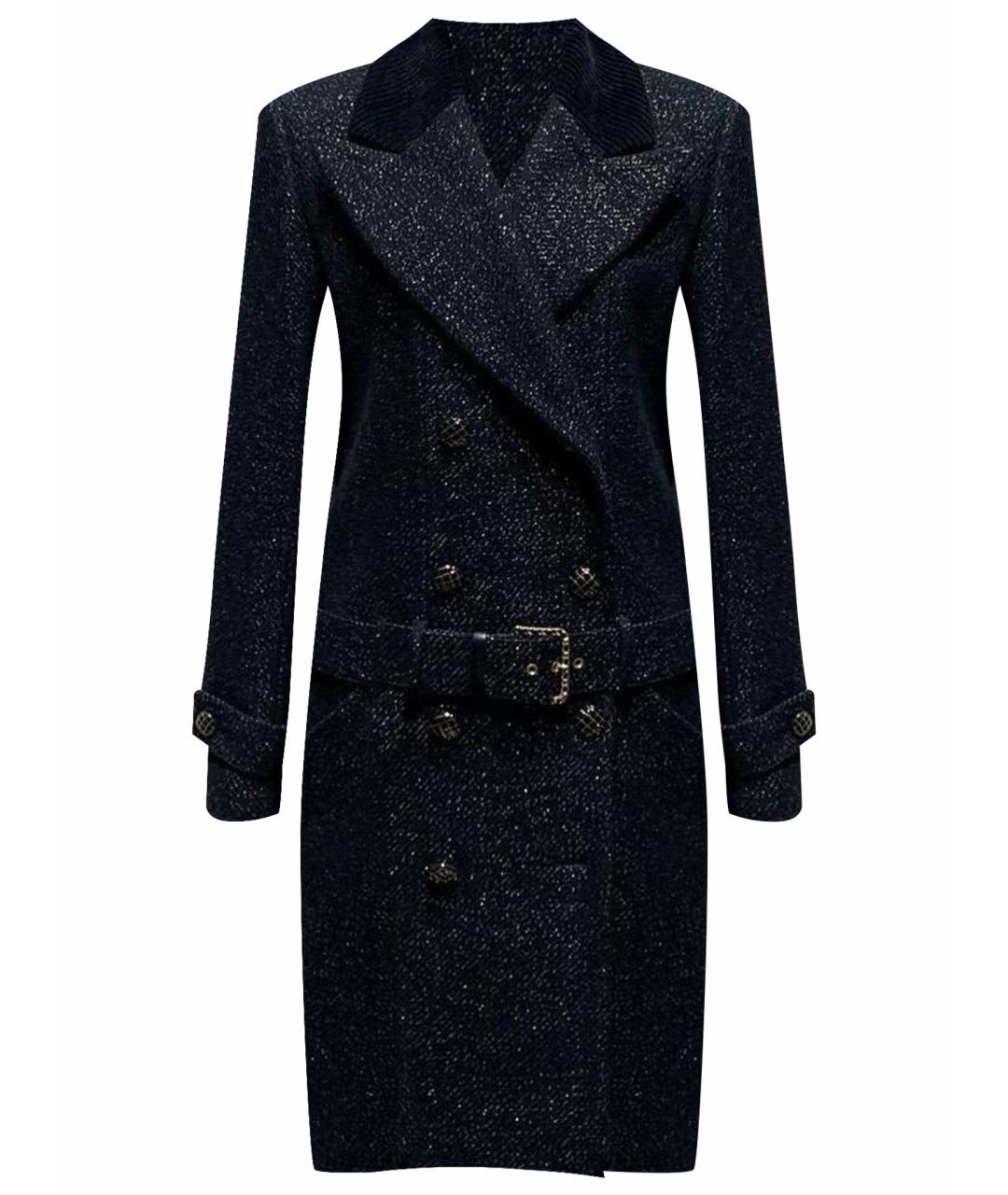 CHANEL Антрацитовое шерстяное пальто, фото 1