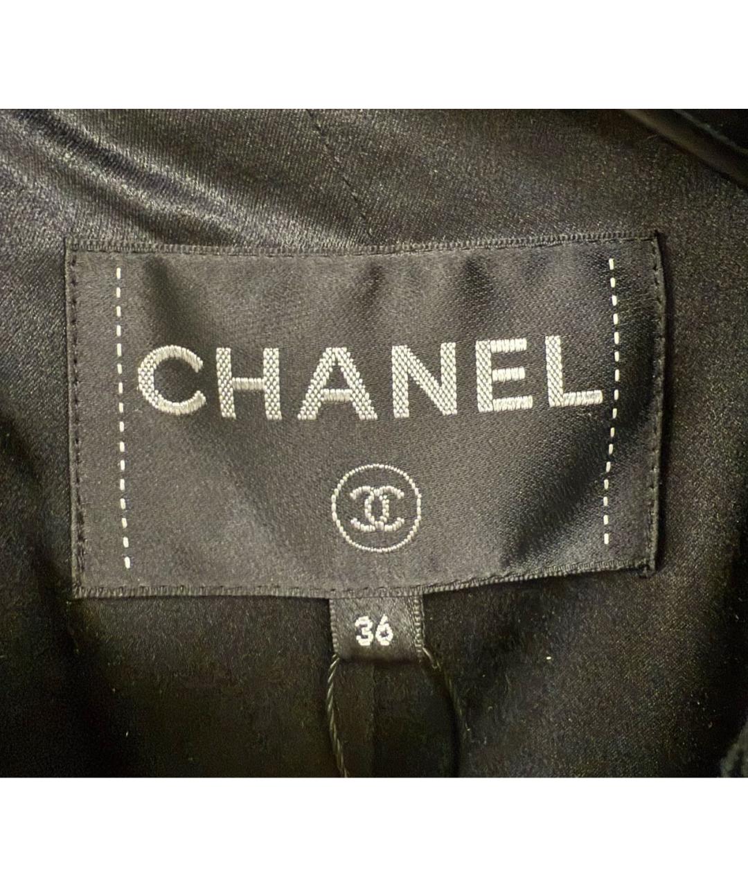 CHANEL Антрацитовое шерстяное пальто, фото 6