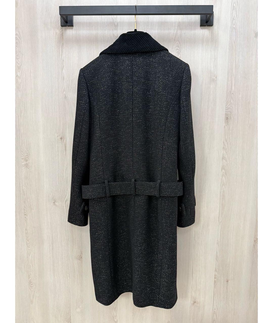 CHANEL Антрацитовое шерстяное пальто, фото 5