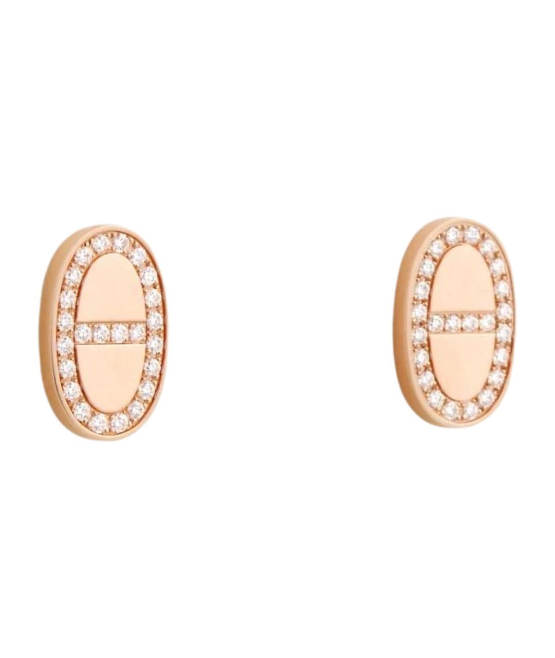 HERMES Золотые серьги из розового золота, фото 1