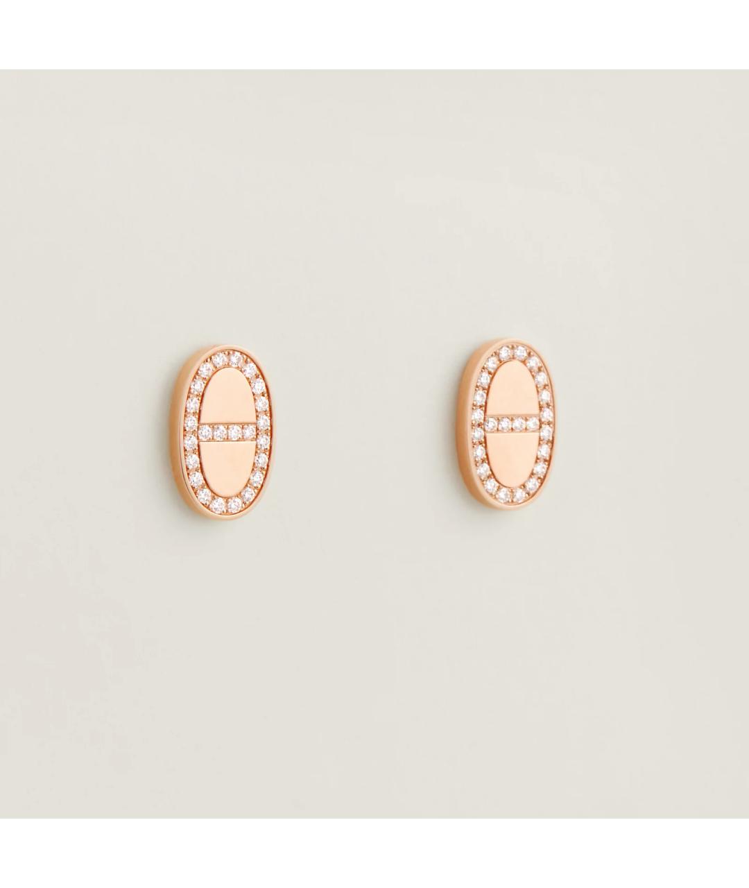 HERMES Золотые серьги из розового золота, фото 3