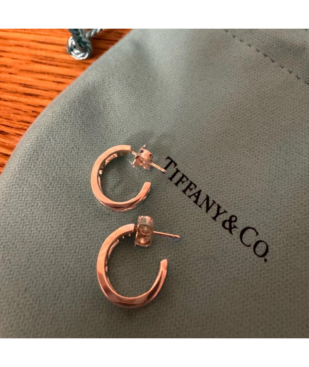 TIFFANY&CO Серебряные серебряные серьги, фото 4