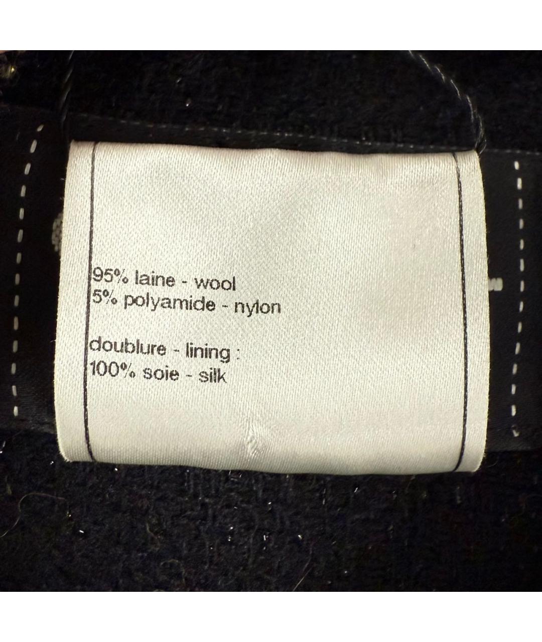 CHANEL Черный шерстяной сарафан, фото 6