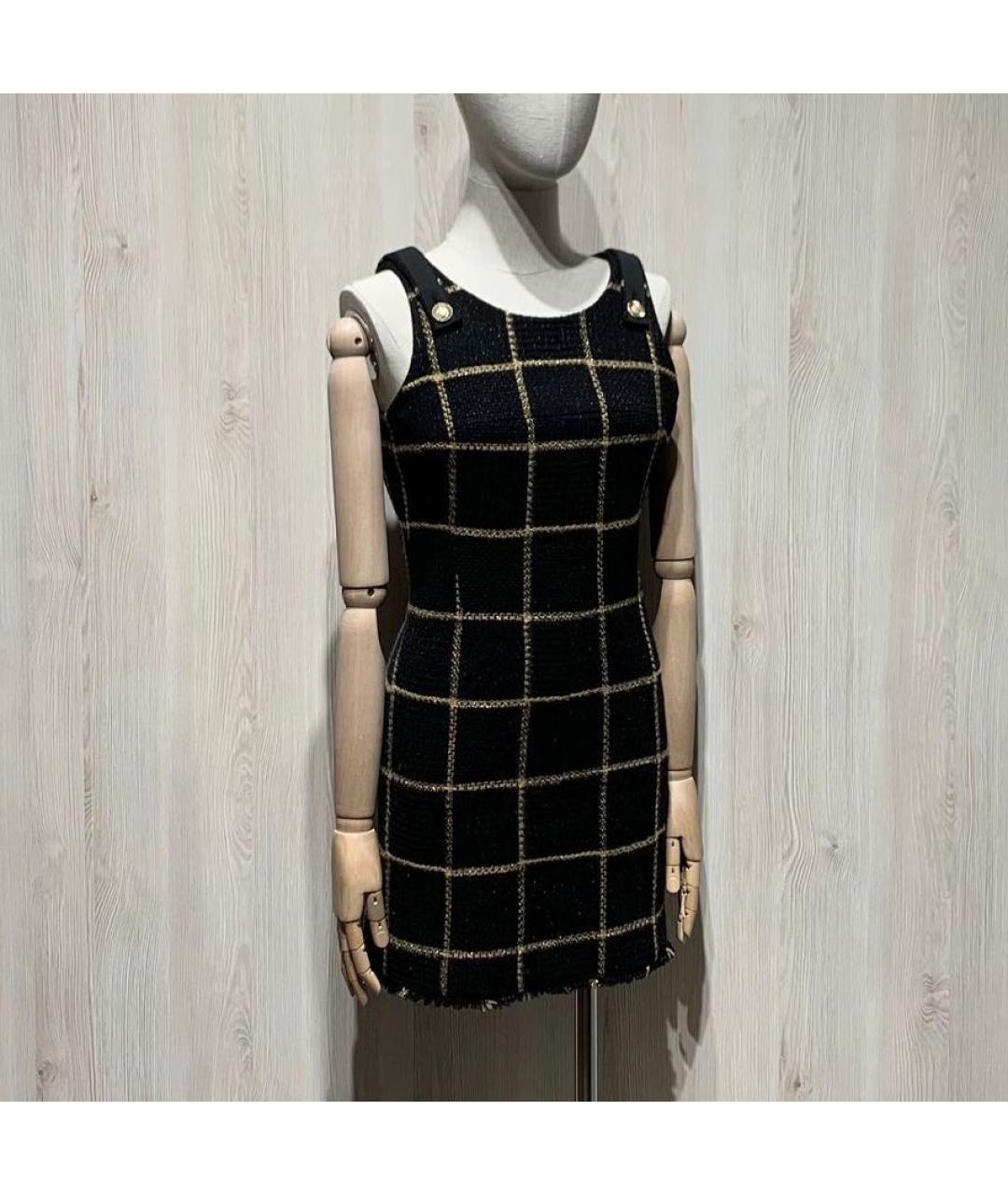 CHANEL Черный шерстяной сарафан, фото 2