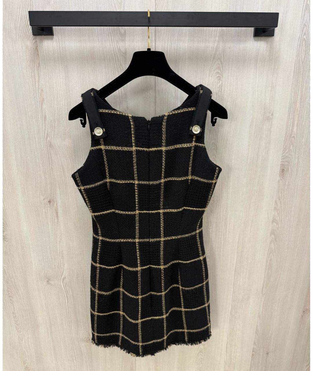 CHANEL Черный шерстяной сарафан, фото 4