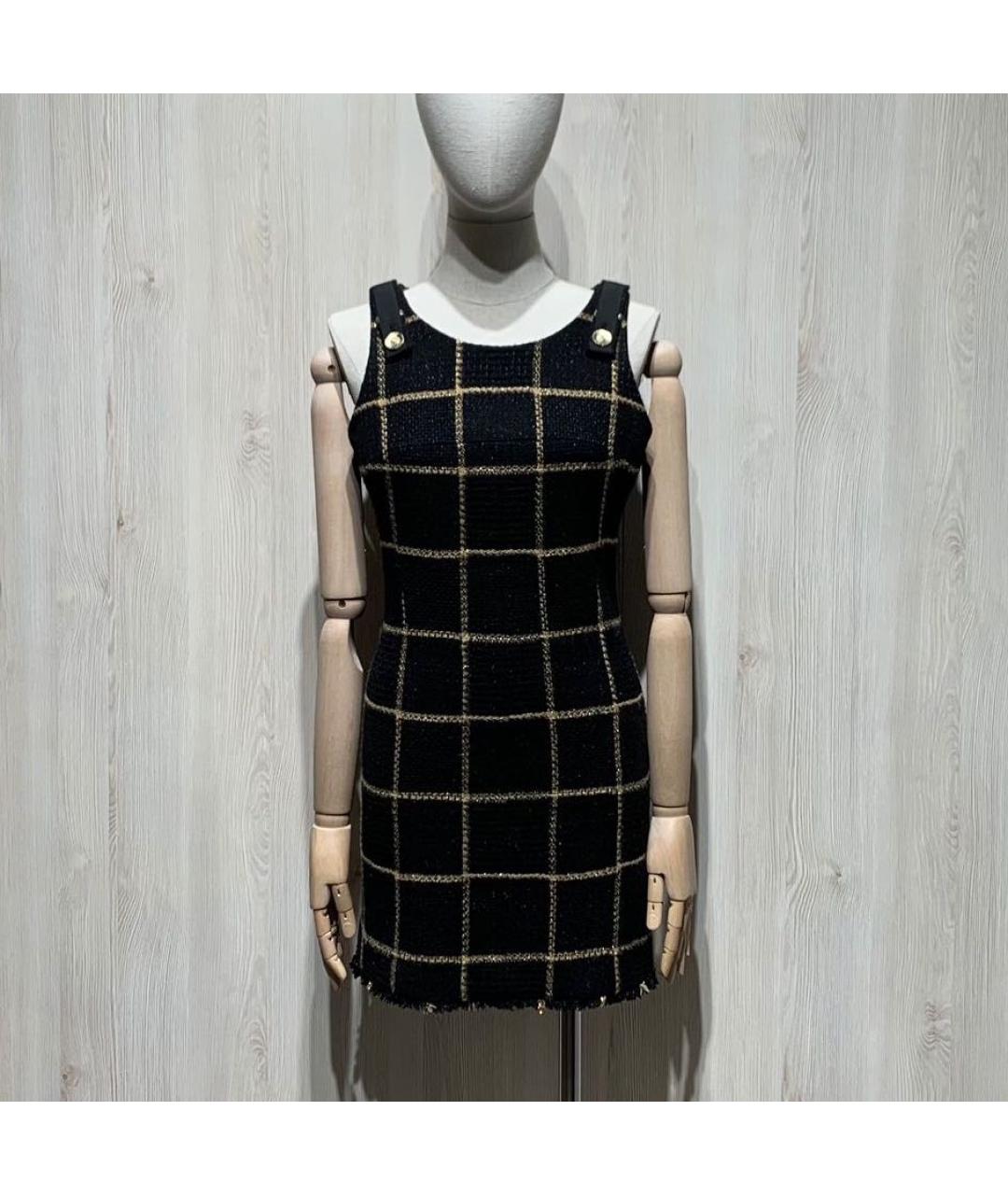 CHANEL Черный шерстяной сарафан, фото 7