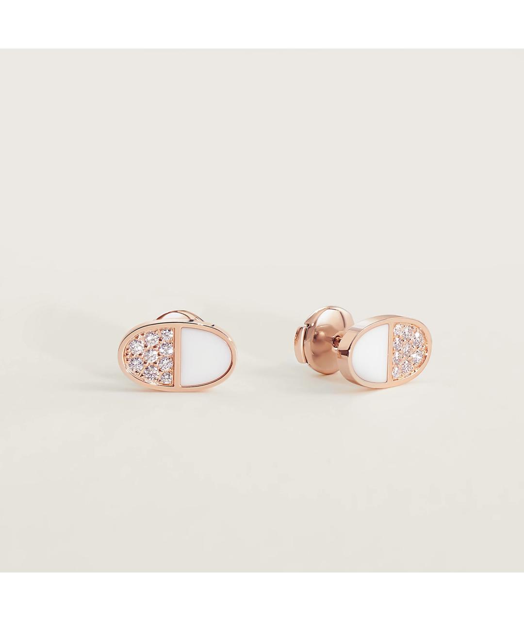 HERMES Золотые серьги из розового золота, фото 3