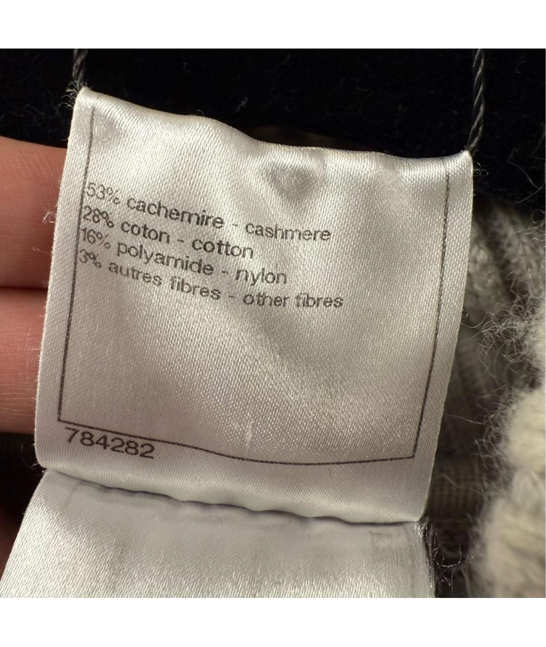 CHANEL Серое кашемировое повседневное платье, фото 6