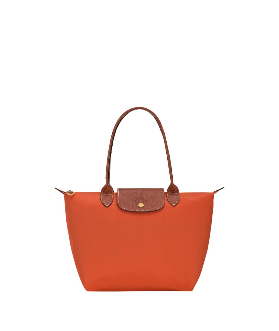 LONGCHAMP Оранжевая синтетическая сумка тоут, фото 1