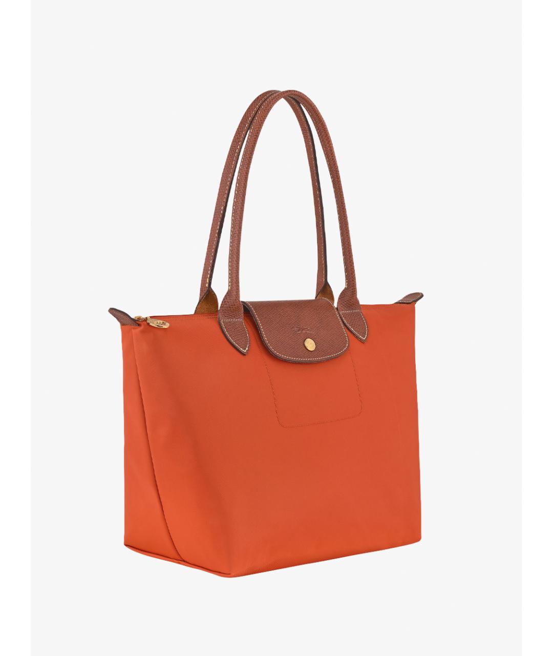 LONGCHAMP Оранжевая синтетическая сумка тоут, фото 3