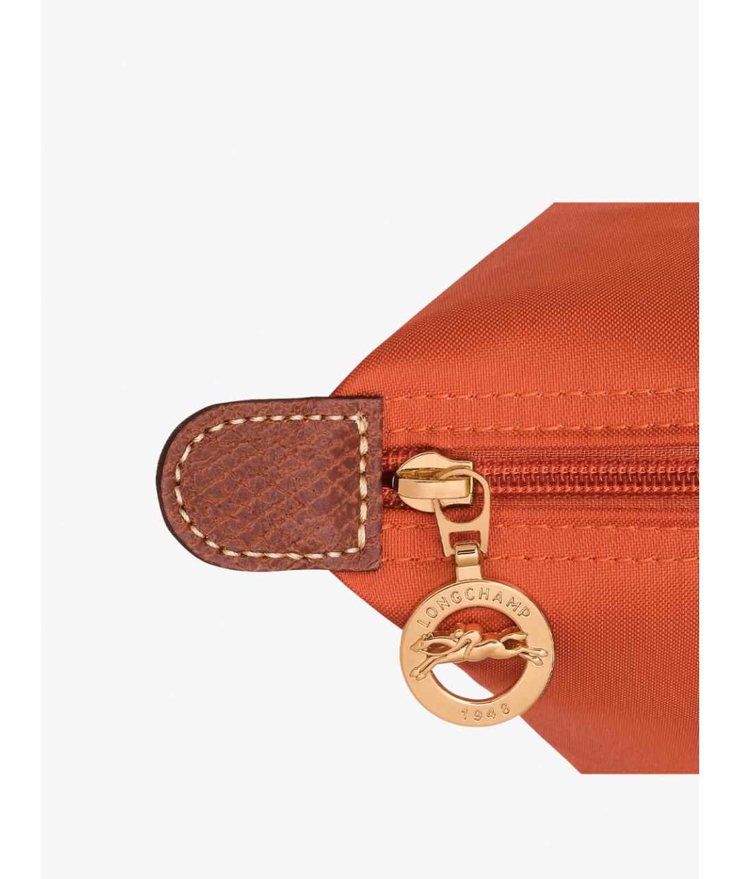 LONGCHAMP Оранжевая синтетическая сумка тоут, фото 5