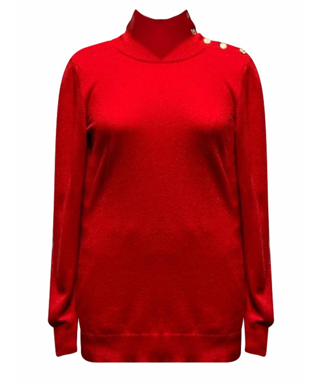 CHANEL Красная кашемировая водолазка, фото 1