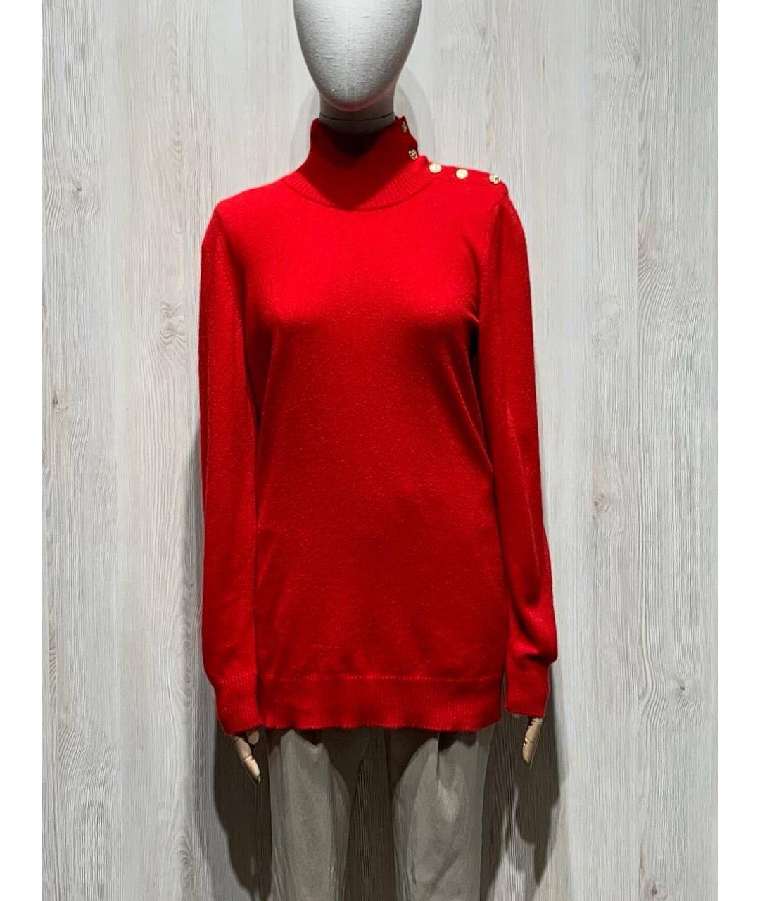 CHANEL Красная кашемировая водолазка, фото 7