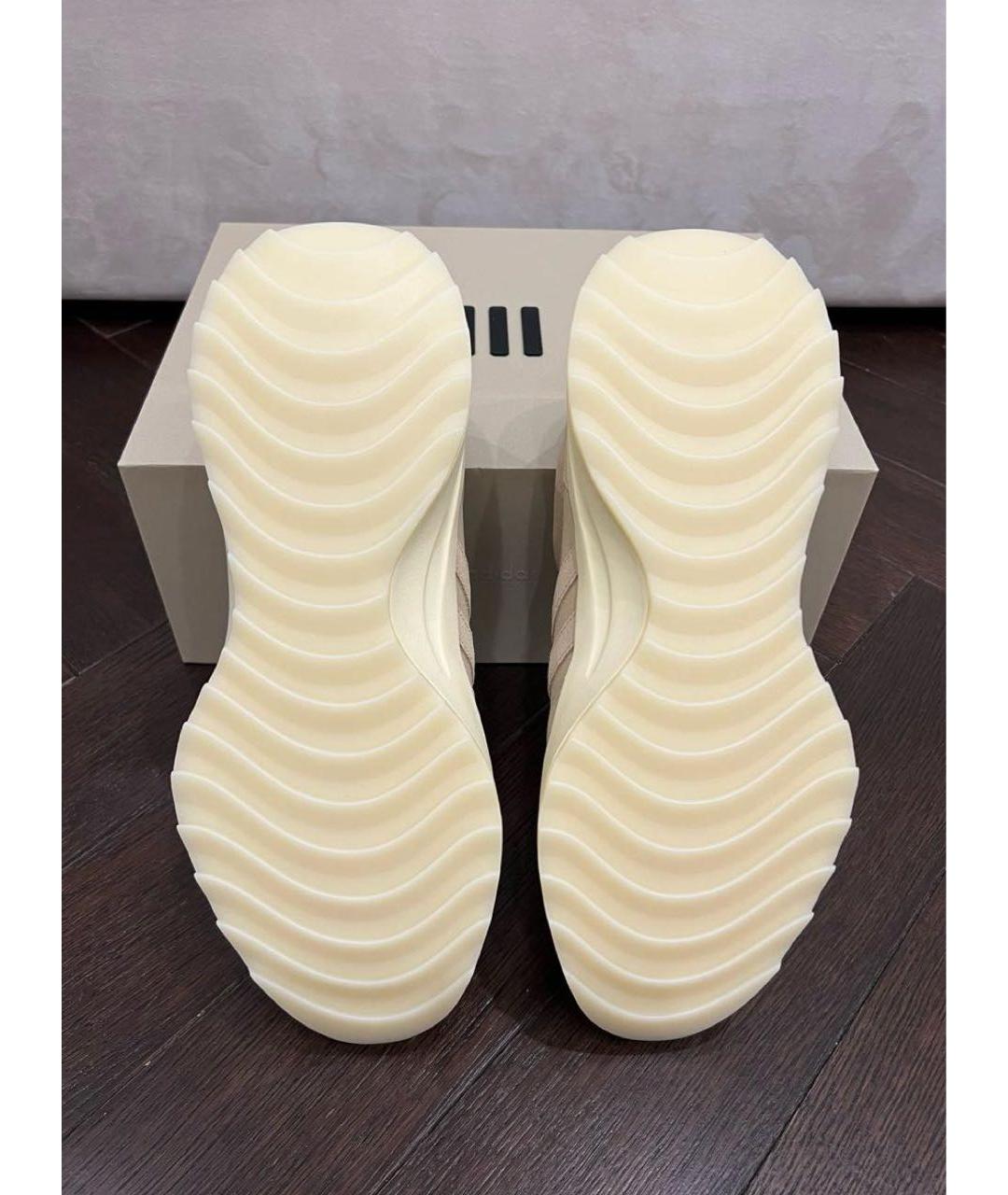 FEAR OF GOD Бежевые замшевые низкие кроссовки / кеды, фото 4