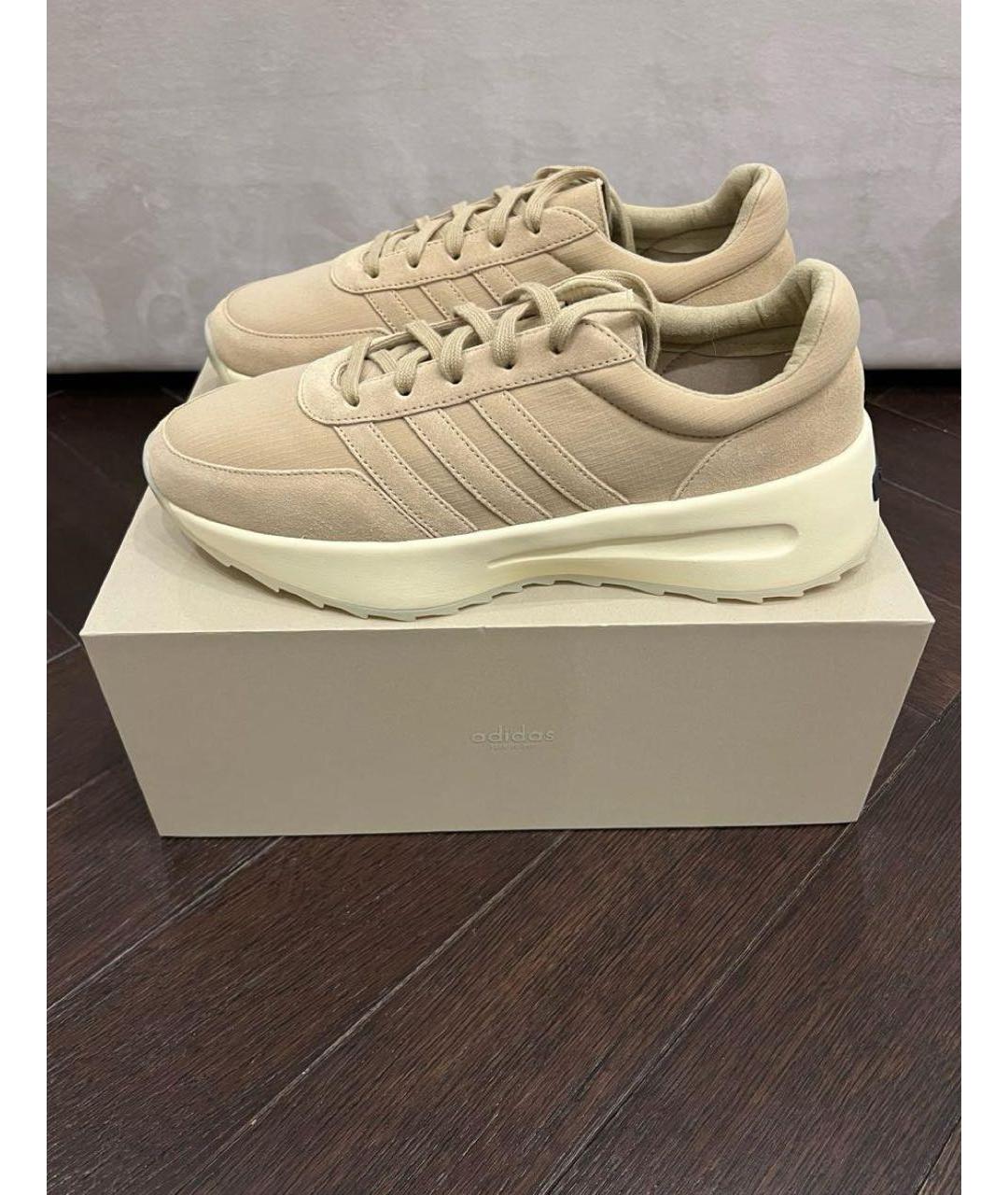 FEAR OF GOD Бежевые замшевые низкие кроссовки / кеды, фото 8