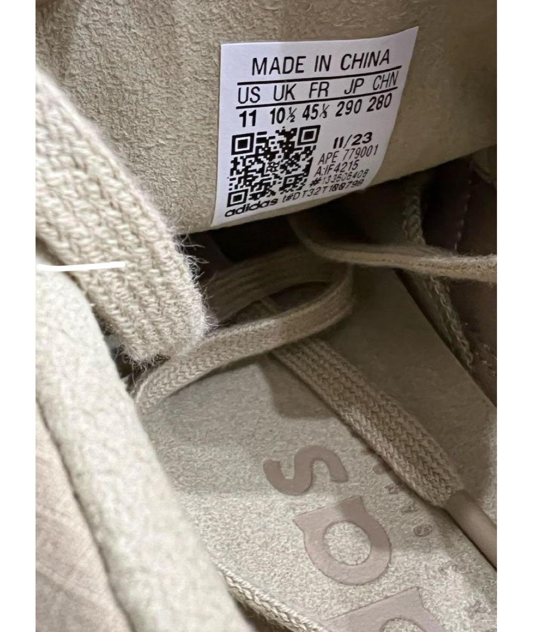 FEAR OF GOD Бежевые замшевые низкие кроссовки / кеды, фото 3