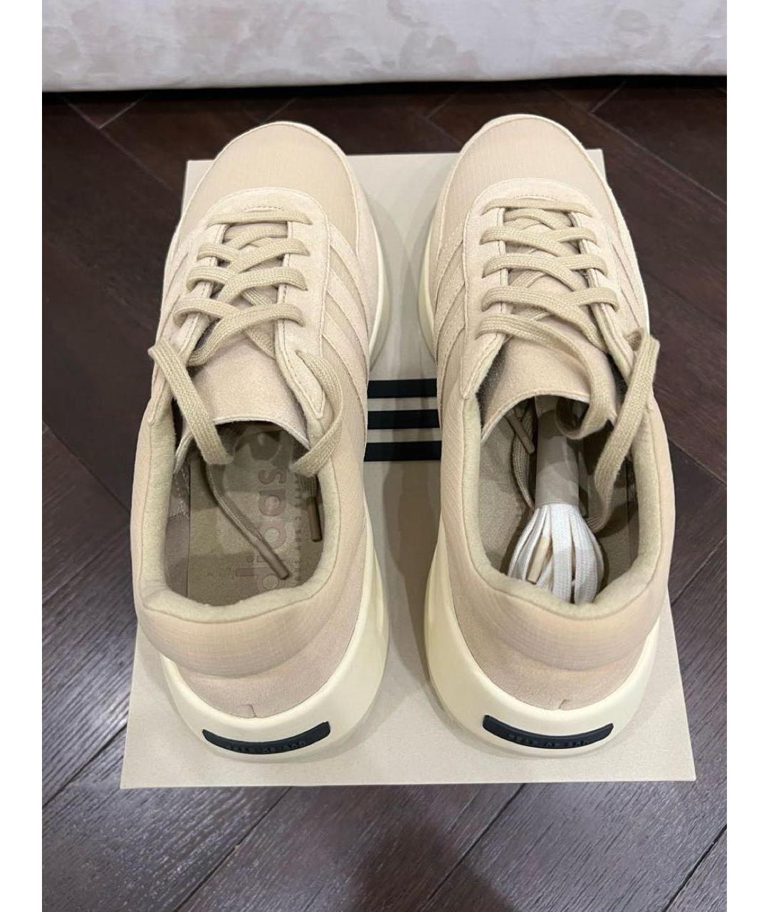 FEAR OF GOD Бежевые замшевые низкие кроссовки / кеды, фото 2