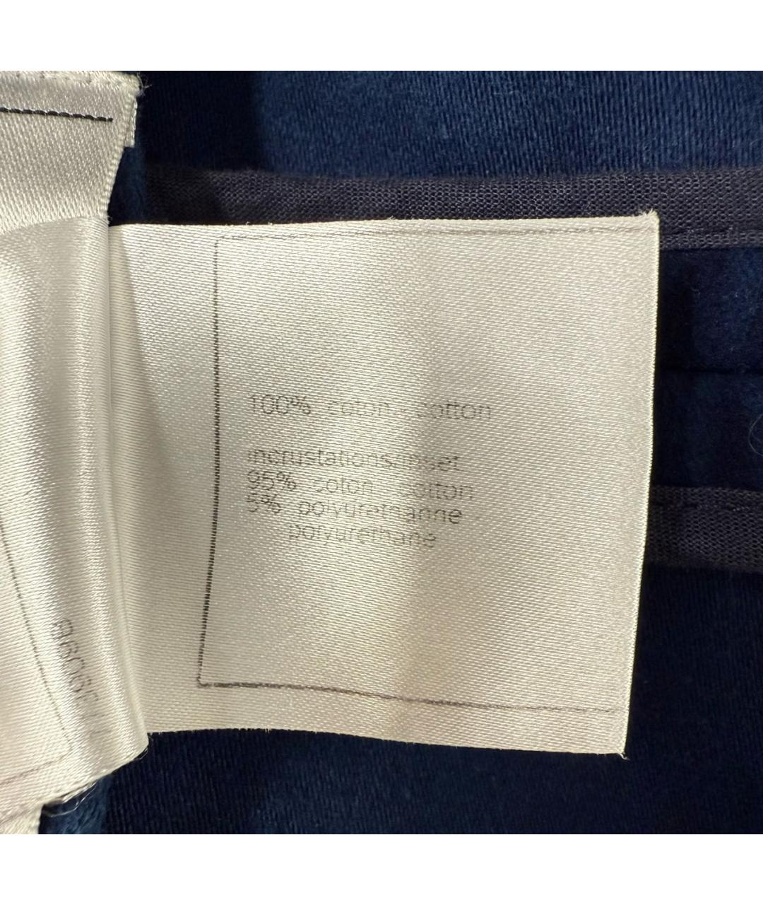 CHANEL Темно-синий хлопковый жакет/пиджак, фото 6