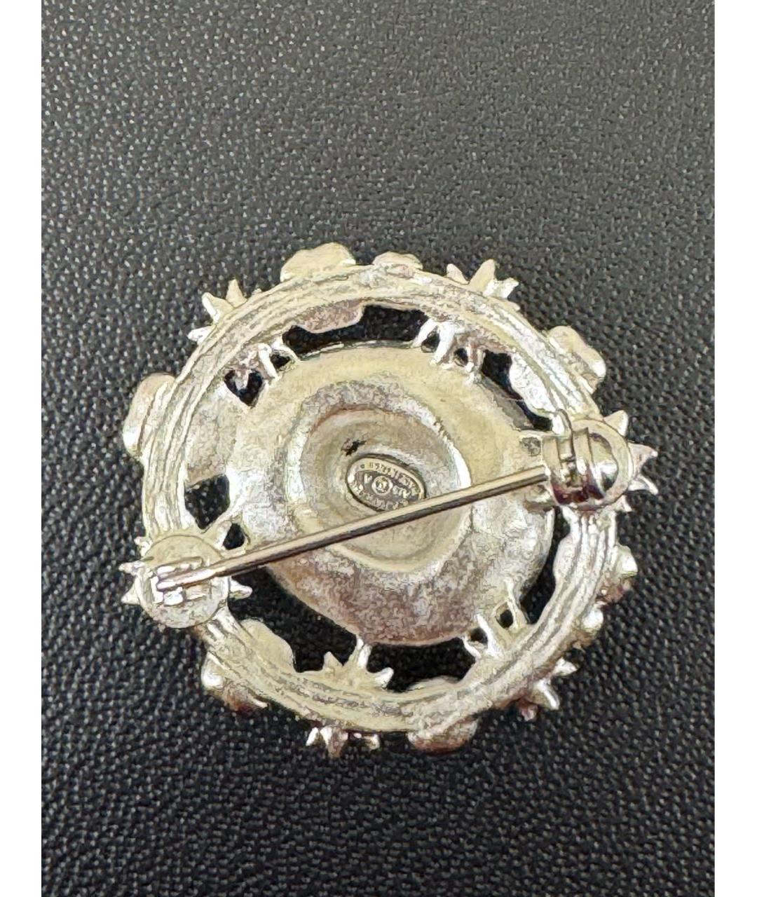 CHANEL Зеленая металлическая булавка / брошь, фото 3