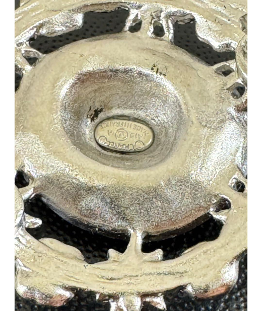 CHANEL Зеленая металлическая булавка / брошь, фото 4