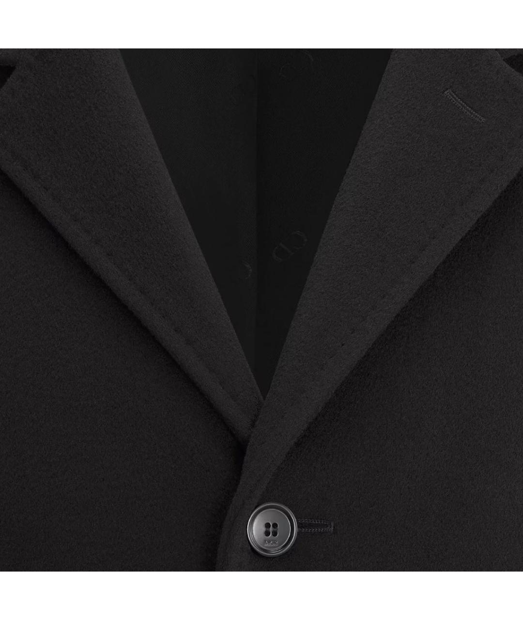 CHRISTIAN DIOR Черное кашемировое пальто, фото 4
