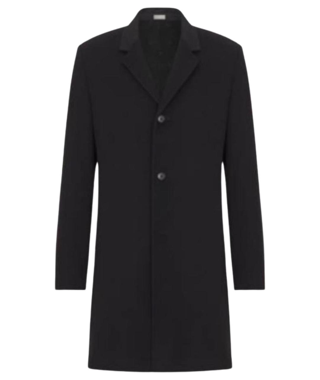 CHRISTIAN DIOR Черное кашемировое пальто, фото 1