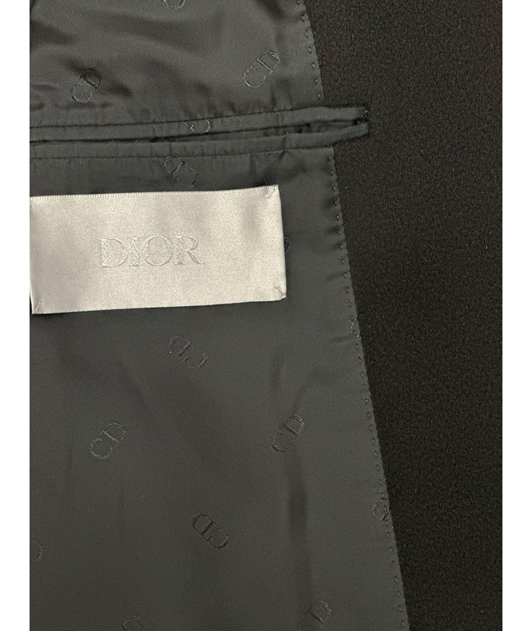 CHRISTIAN DIOR Черное кашемировое пальто, фото 3