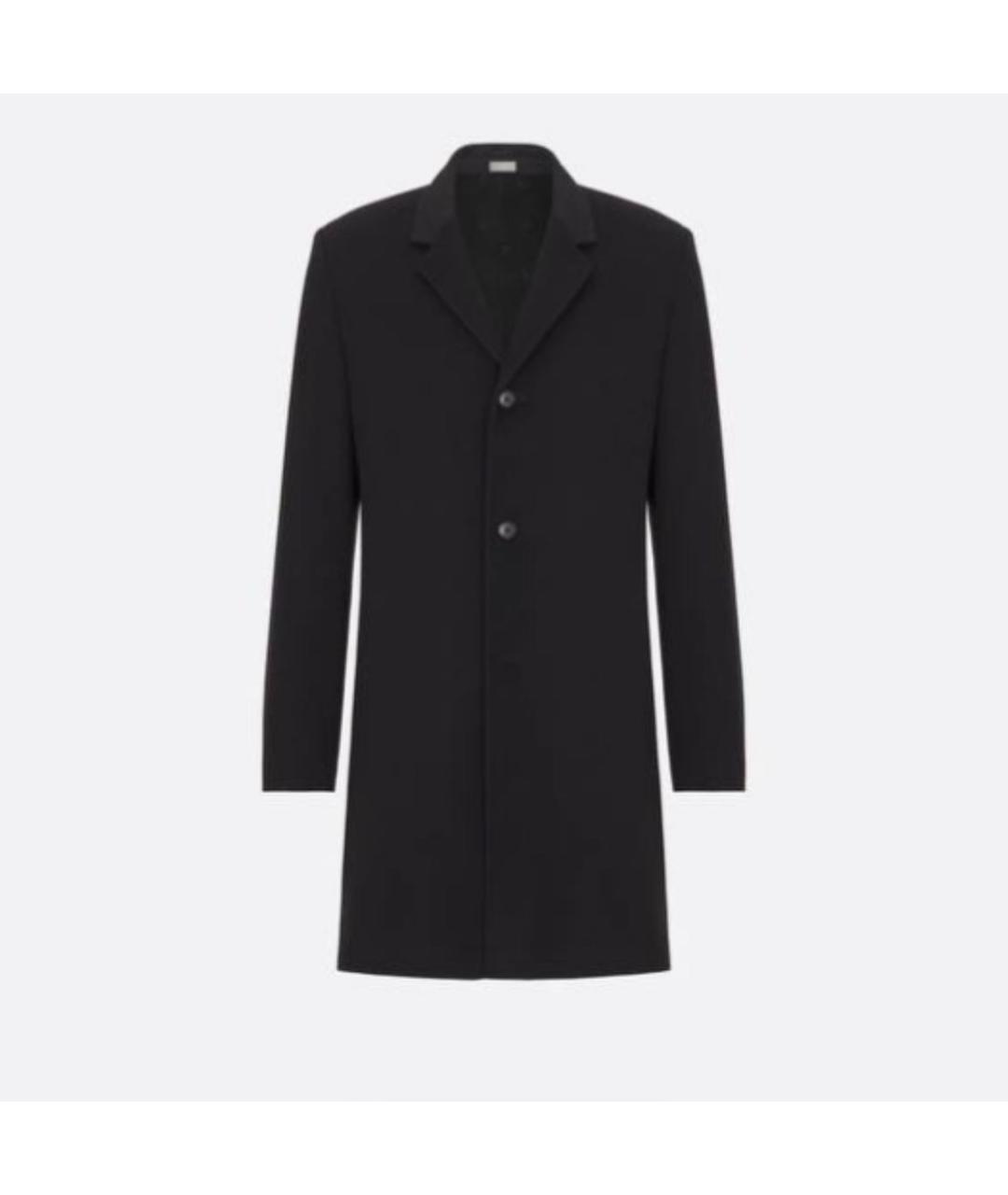 CHRISTIAN DIOR Черное кашемировое пальто, фото 6