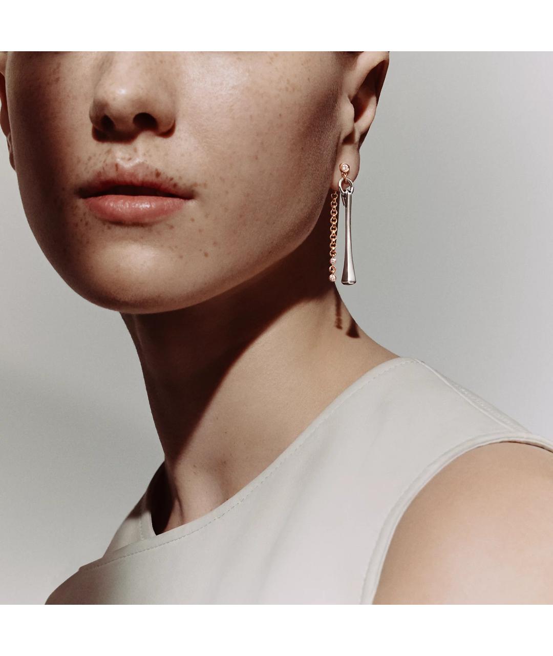 HERMES Золотые серьги из розового золота, фото 2