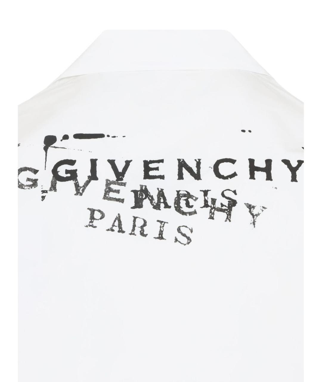 GIVENCHY Белая хлопковая кэжуал рубашка, фото 3