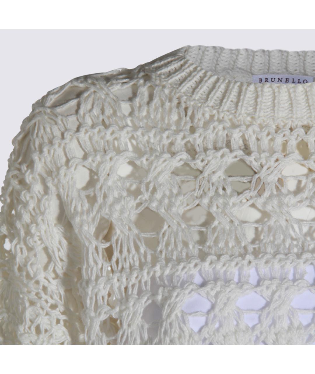 BRUNELLO CUCINELLI Белый джемпер / свитер, фото 3