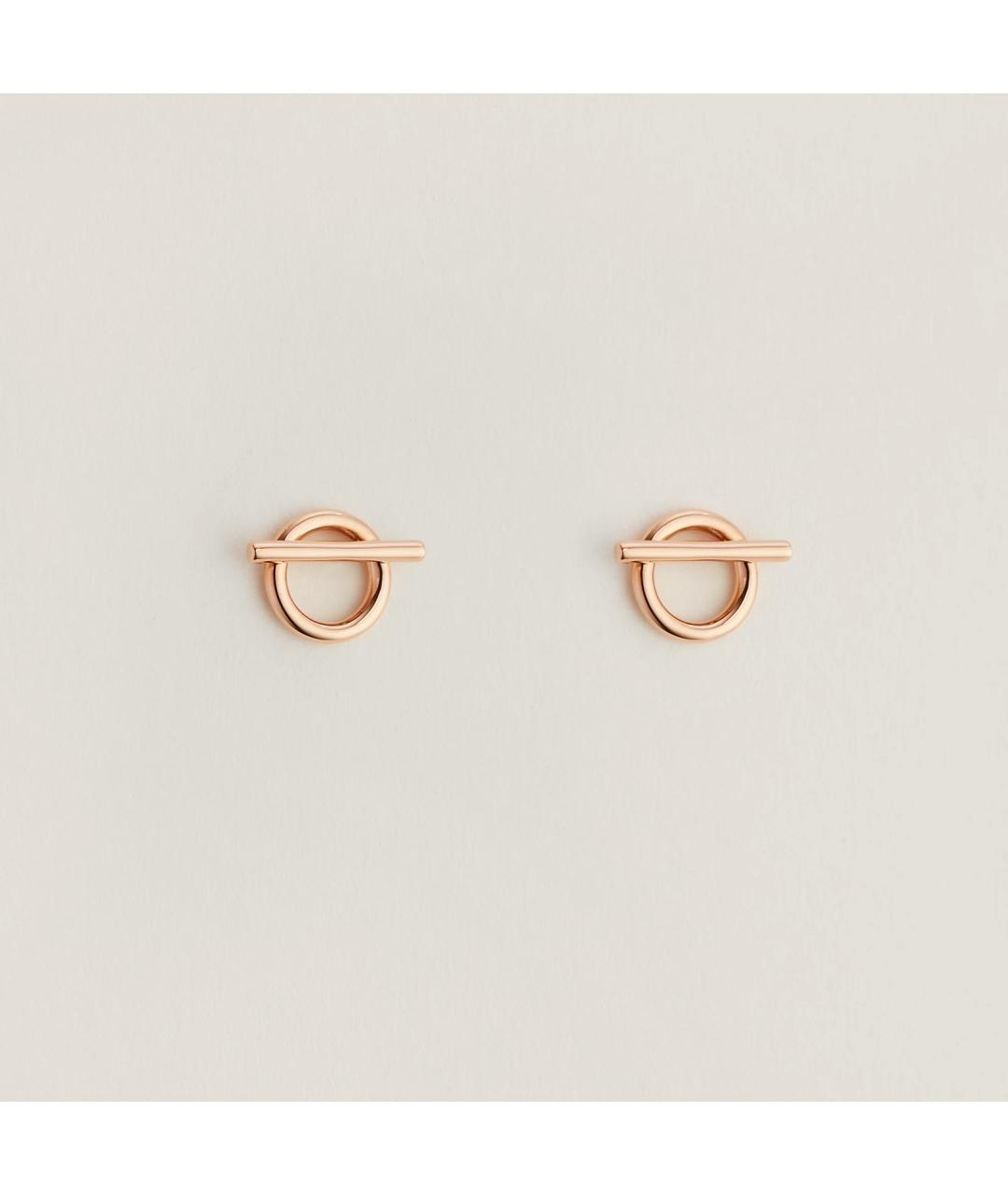 HERMES Золотые серьги из розового золота, фото 3