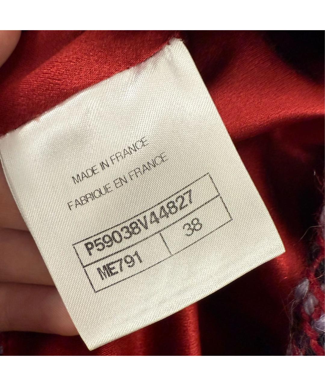 CHANEL Бордовый шерстяной комбинезон, фото 6