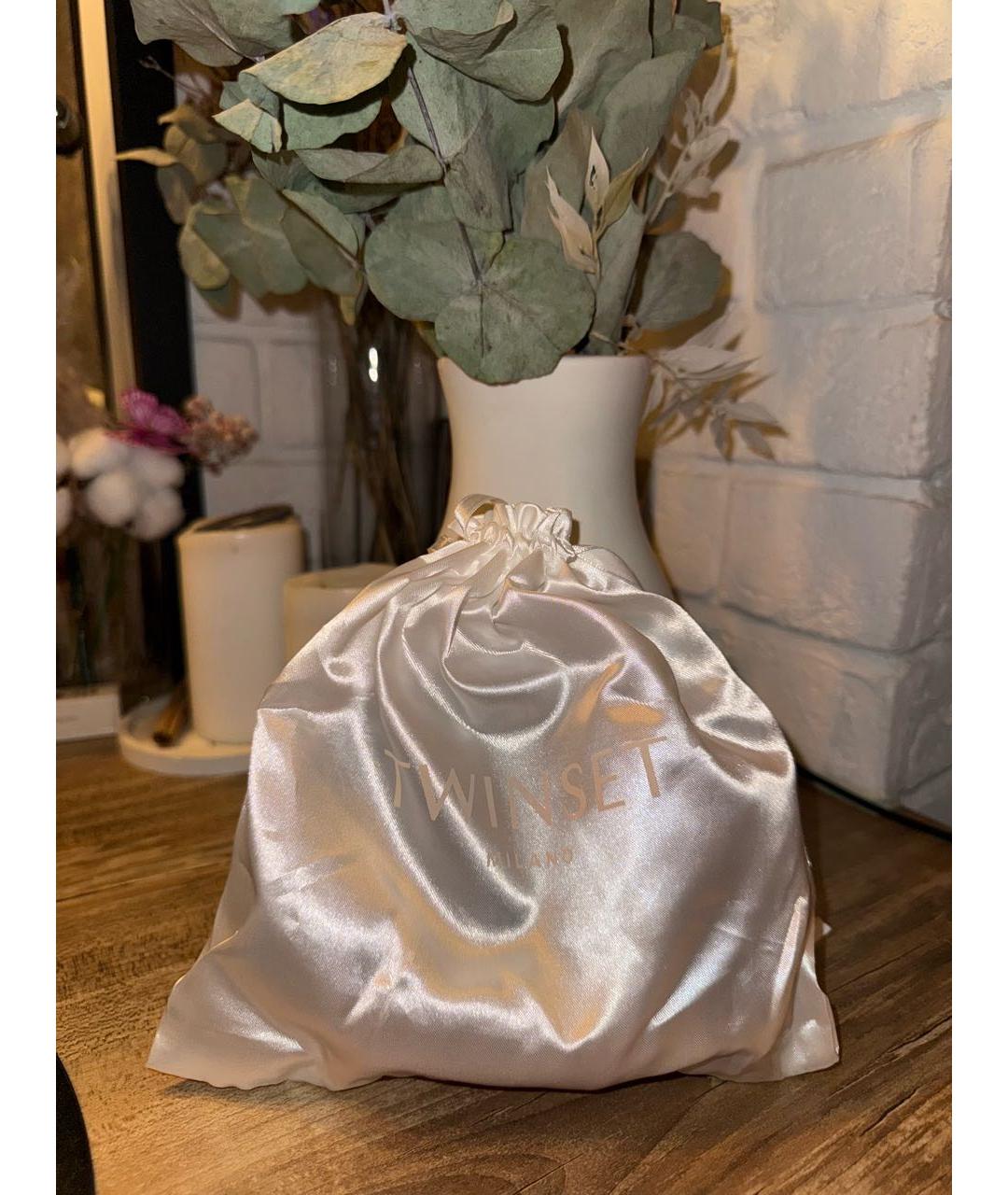 TWIN-SET Бежевый ремень из искусственной кожи, фото 7