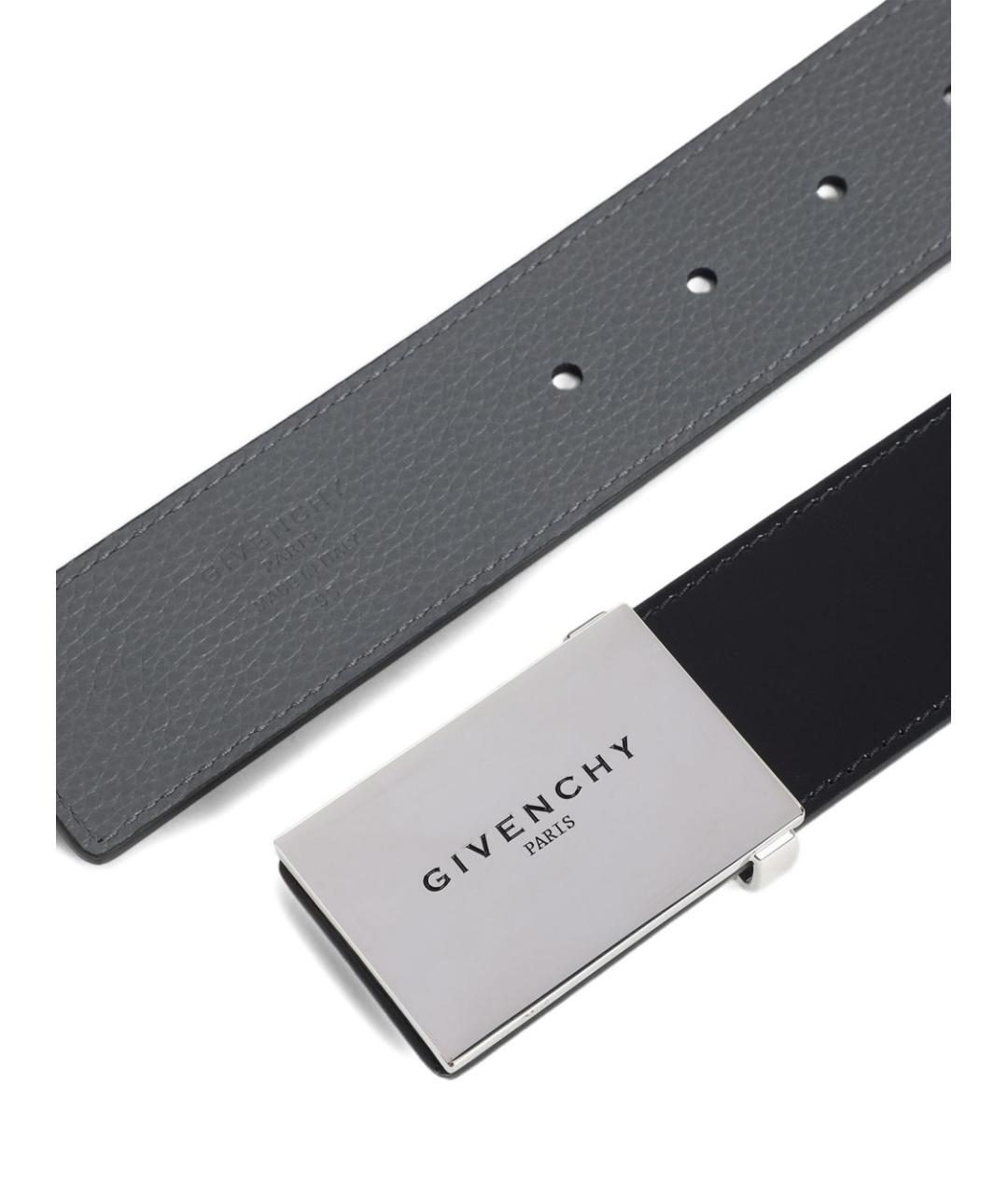 GIVENCHY Черный кожаный ремень, фото 2