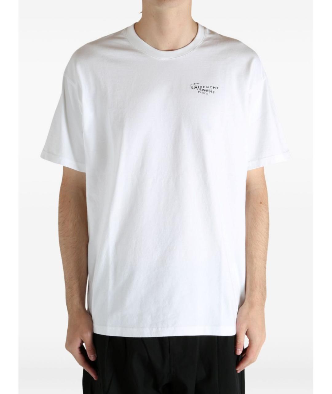 GIVENCHY Белая хлопковая футболка, фото 2