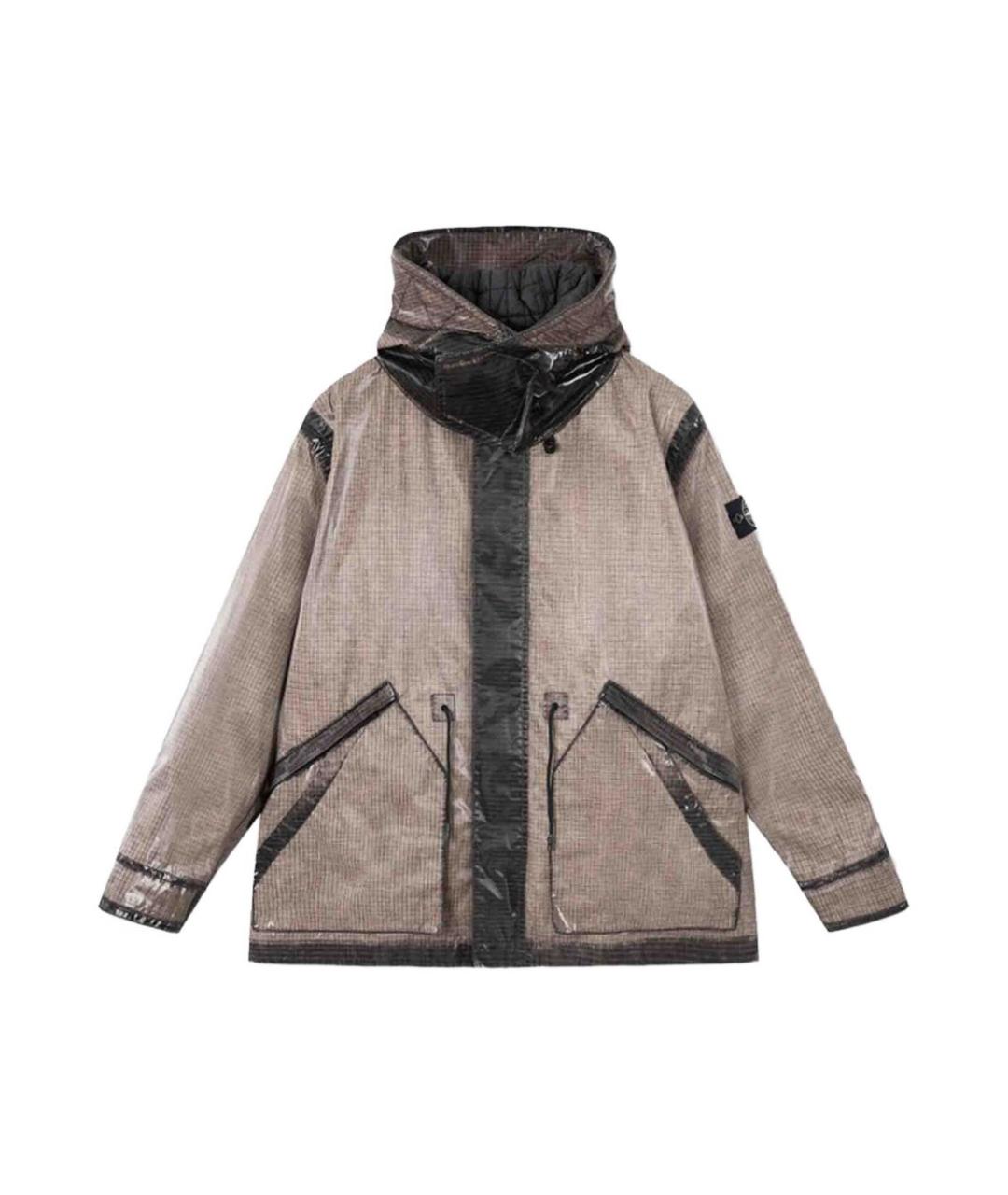 STONE ISLAND Серая хлопковая куртка, фото 1