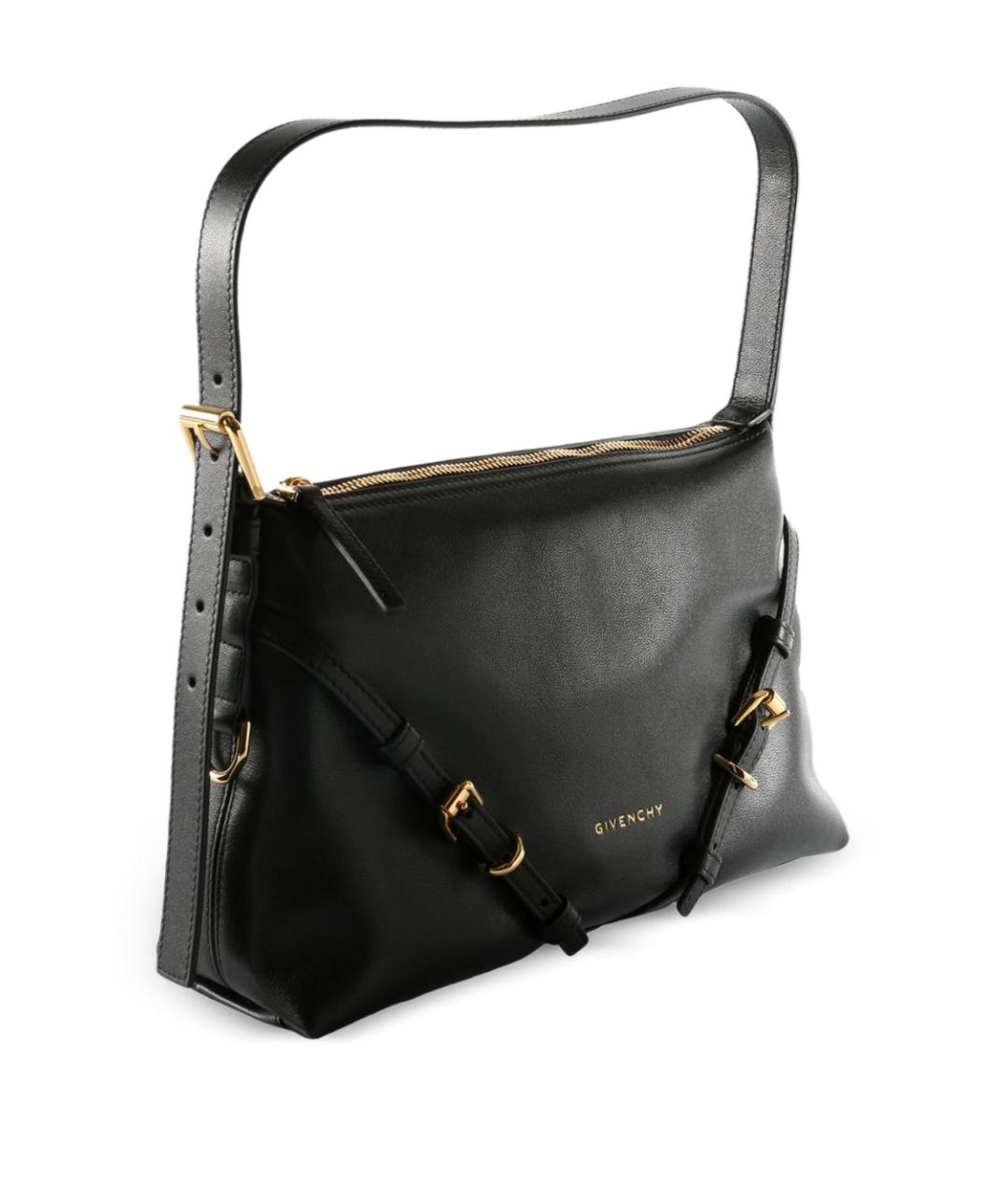 GIVENCHY Черная кожаная сумка через плечо, фото 2