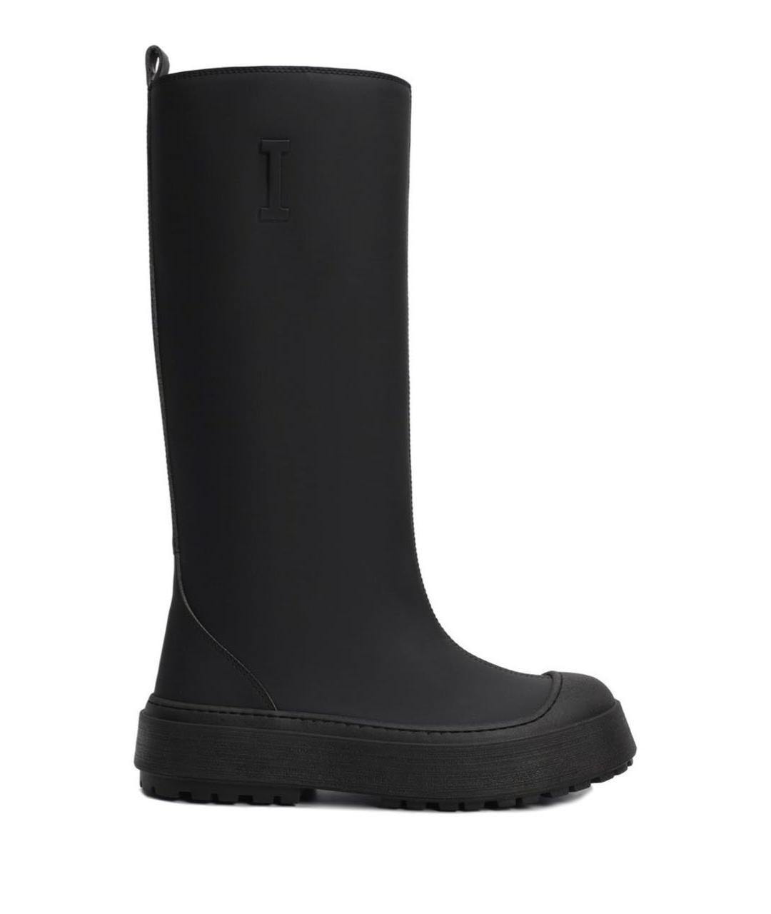 ICEBERG Черные кожаные сапоги, фото 1