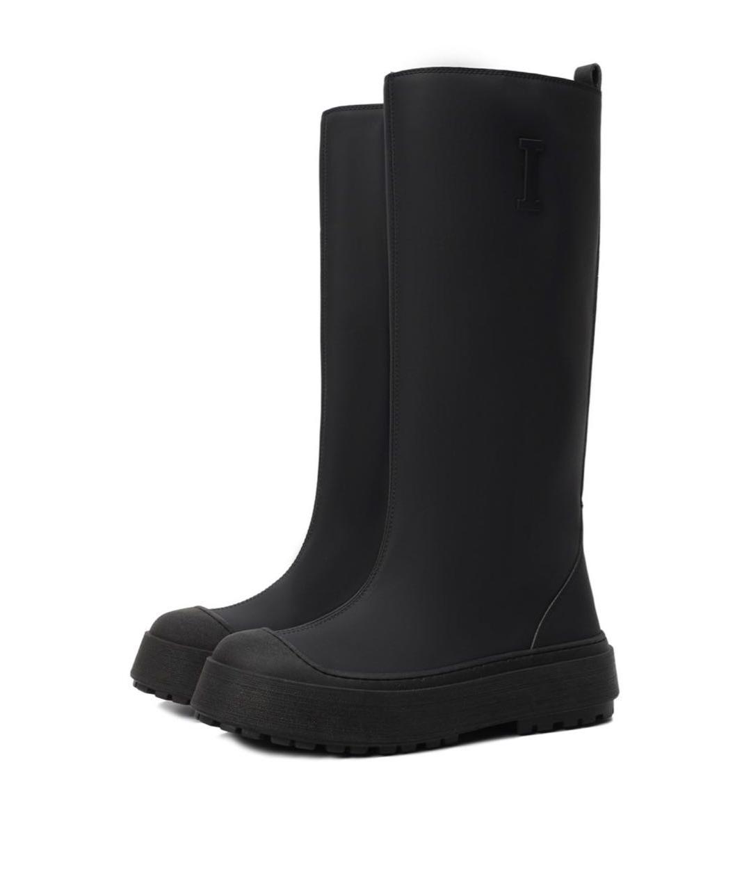 ICEBERG Черные кожаные сапоги, фото 2