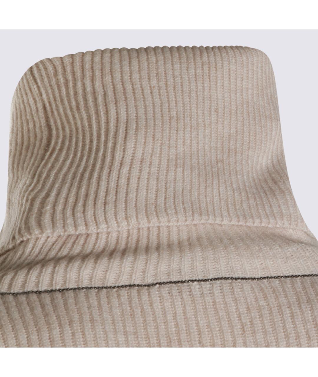 BRUNELLO CUCINELLI Бежевый шерстяной джемпер / свитер, фото 4