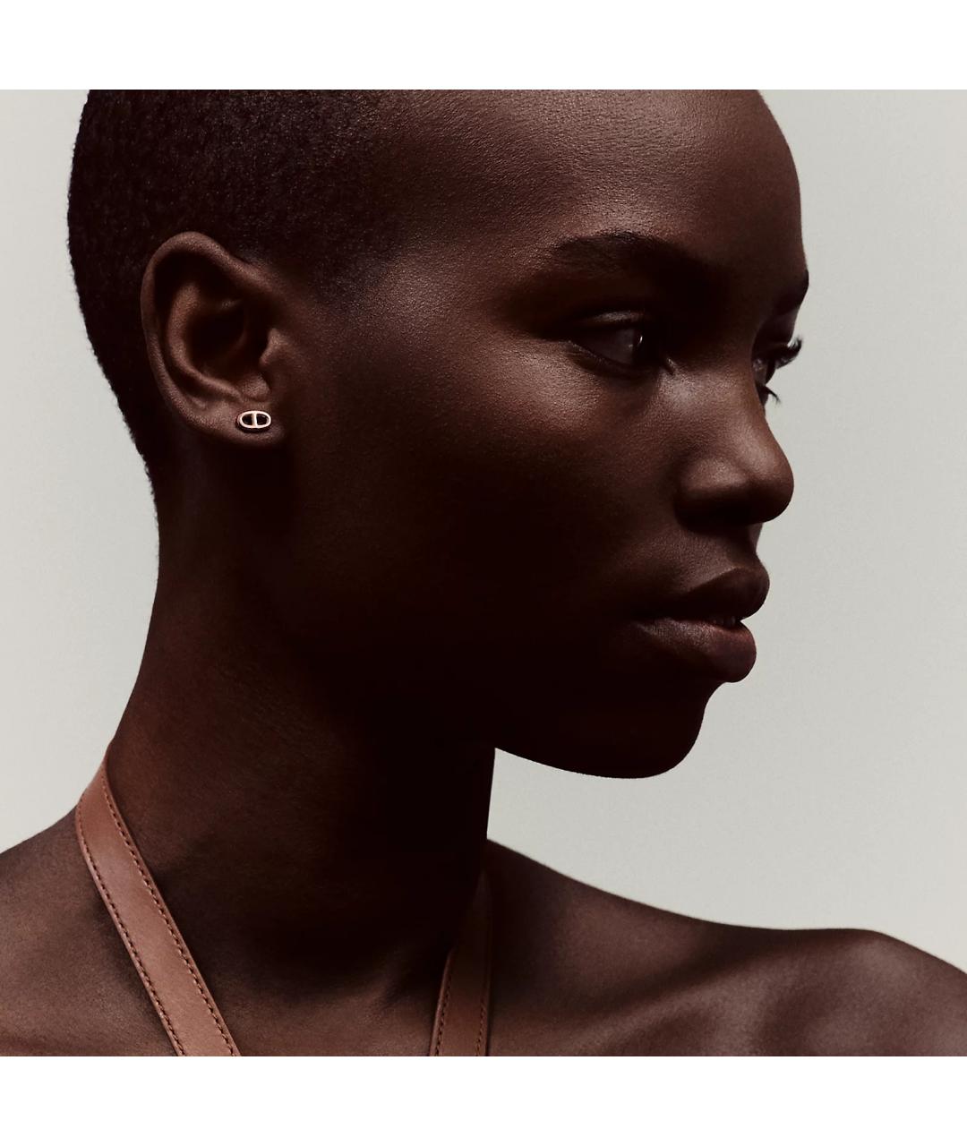 HERMES Золотые серьги из розового золота, фото 2