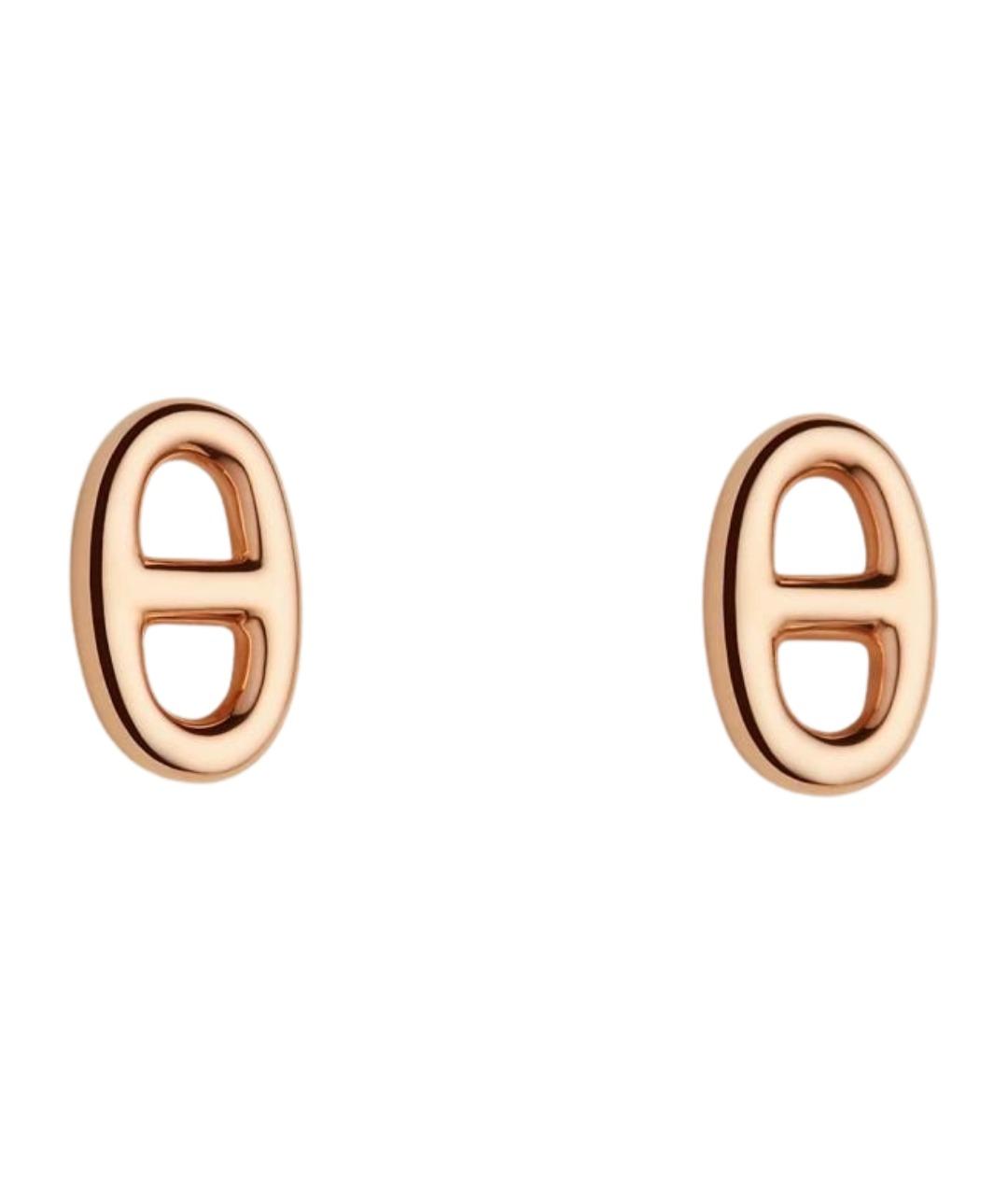 HERMES Золотые серьги из розового золота, фото 1