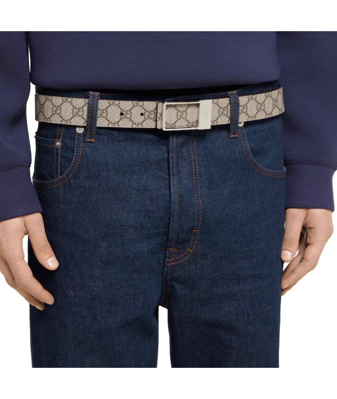 GUCCI Бежевый ремень, фото 4