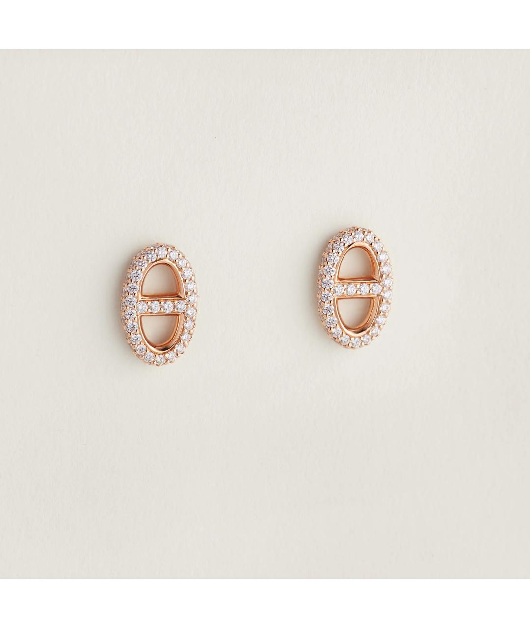 HERMES Золотые серьги из розового золота, фото 3