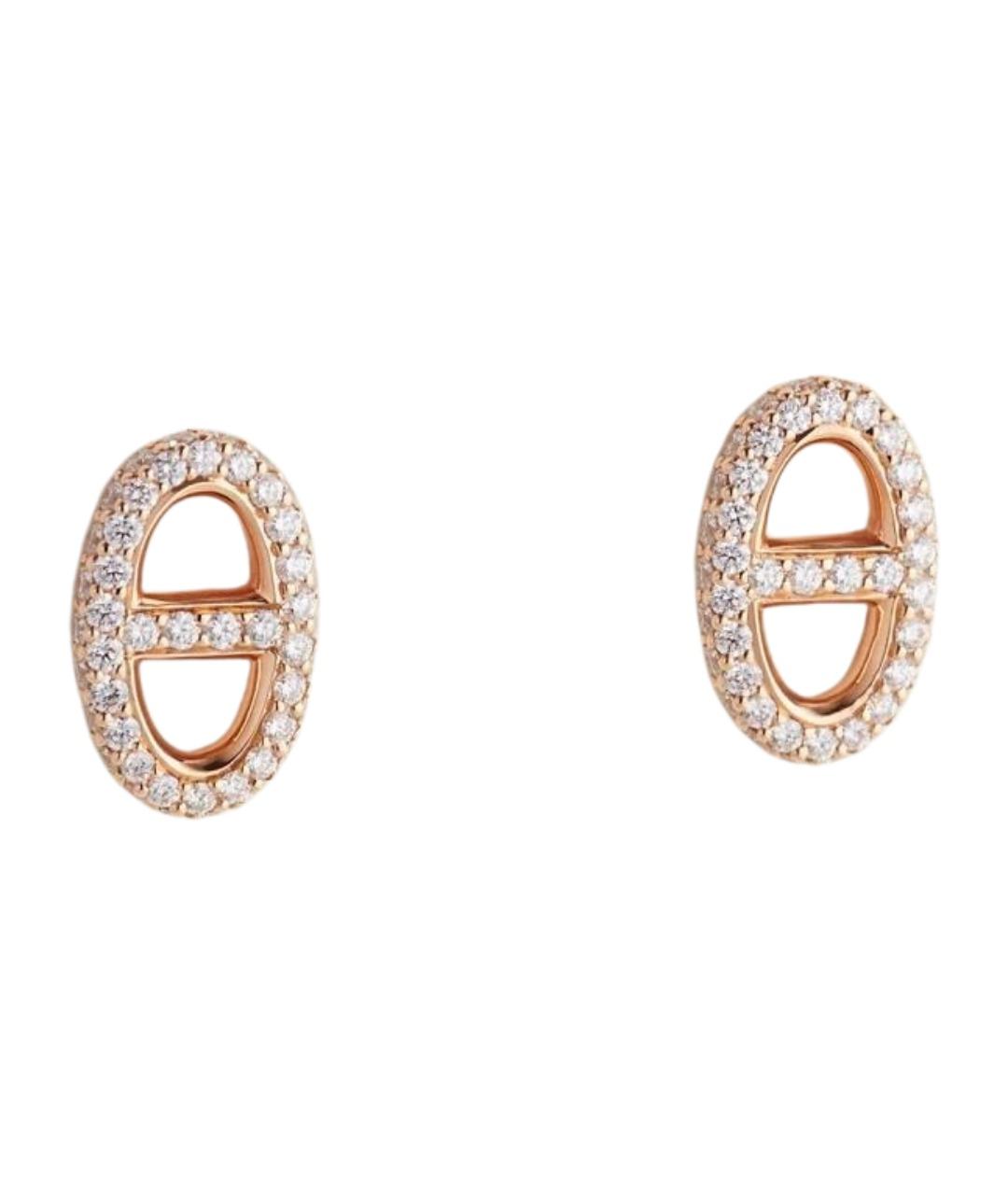 HERMES Золотые серьги из розового золота, фото 1