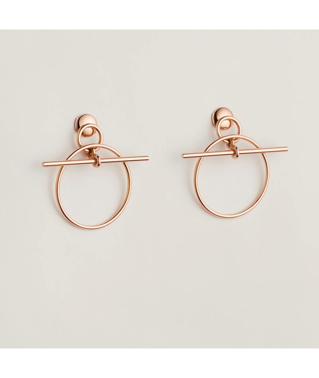 HERMES Золотые серьги из розового золота, фото 3