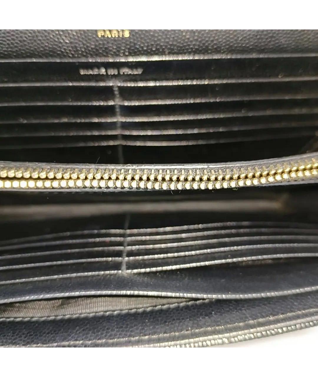 SAINT LAURENT Черная кожаная сумка через плечо, фото 6